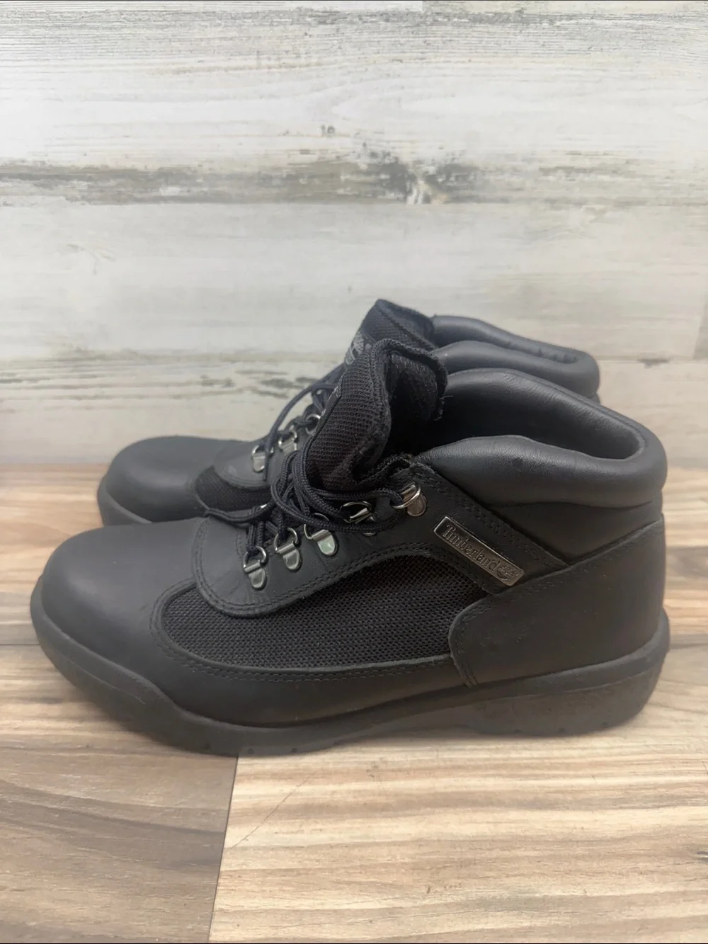 TIMBERLAND MEN'S FIELD BOOT MID BOOT BLACK Size 9m